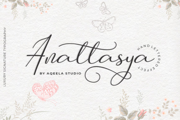 Anattasya: A Script Handwritten Font for Meaningful Editorial Design