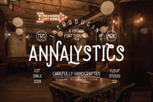 Annalystics: A Vintage Script Font for Thoughtful Editorial Design