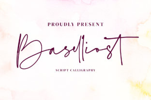 Baselliost Script Handwritten Font for Bold, Elegant Design