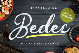 Bedec Font: A Fun and Bold Script Handwritten Typeface for Makers