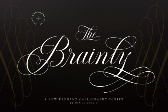 Brainly Font: A Luxurious Script Handwritten Typeface for Elegant Branding
