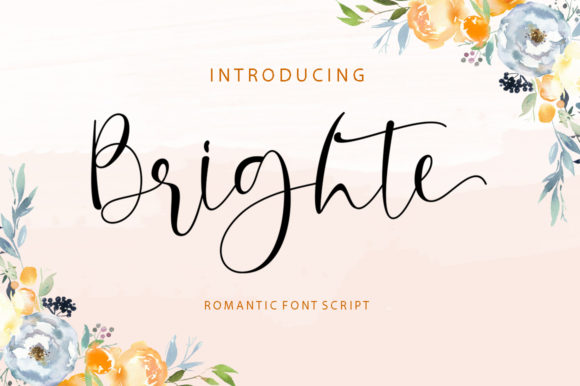 Brighte Script Handwritten Font for Makers