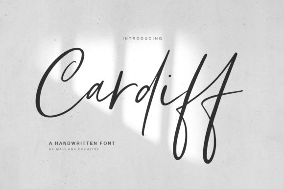Cardiff: A Light, Authentic Script Handwritten Font