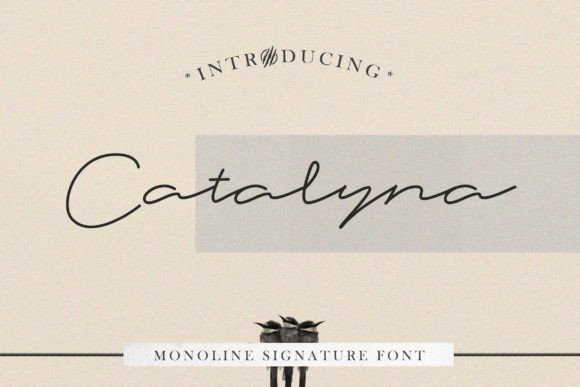Catalyna: A Sweet and Simple Script Font for Editorial Warmth