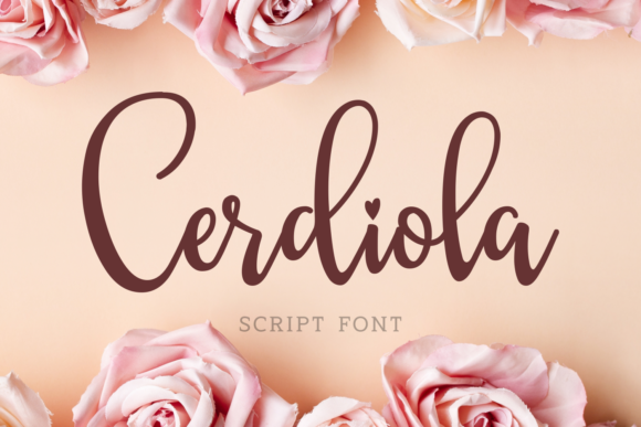 Cerdiola: A Script Handwritten Font for Thoughtful Crafting
