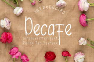 Decafe Script Handwritten Font for Modern Makers