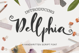 Dellphia Font: A Simple, Cute Script for Crafting