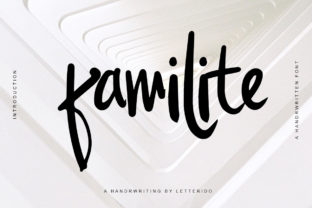 Familite: A Modern Script Handwritten Font for Editorial Elegance