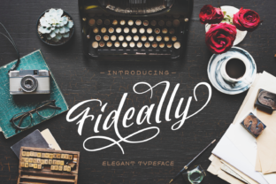 Fideally: An Elegant Script Handwritten Font for Professional Design