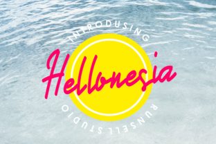 Hellonesia: A Script Handwritten Font for Summer-Ready Editorial Design