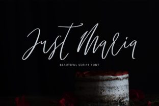Just Maria Handwritten Font for Crafters