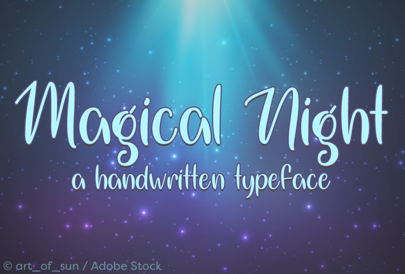 Magical Night: A Script Handwritten Font for Whimsical Branding