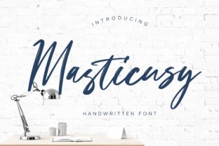 Masticusy Script Handwritten Font for Crafters