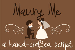 Maury Me Font: Romantic Script Handwritten Fonts for Small Business Branding
