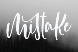 Mistake Font: Authentic Script Handwritten Fonts for Makers