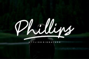 Phillips Script Handwritten Font for Makers