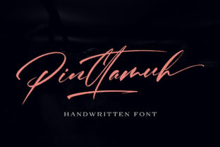 Pinttamuh Font: Elegant Script for Editorial Design
