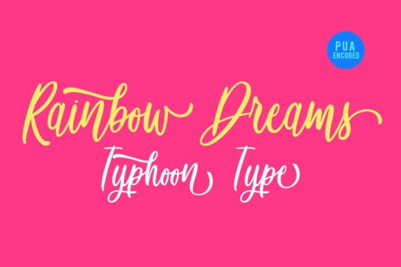 Rainbow Dreams: A Script Handwritten Font for Joyful Editorial Moments