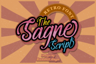 Sagne: A Bold Vintage Script Font for Handmade Creators
