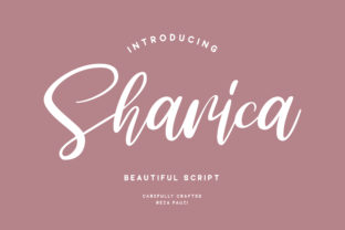 Sharica Font: A Fresh Bouncy Hand-Drawn Script for Romantic Branding