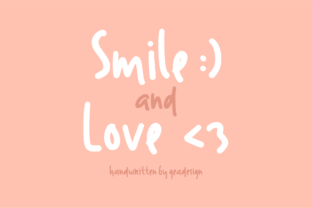 Smile and Love: A Joyful Script Handwritten Font for Real Projects