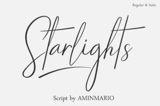 Starlights: A Cool and Smooth Script Font for Elegant Editorial Design