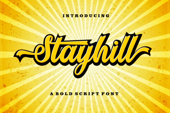 Stayhill: A Bold Monoline Script Font for Modern Digital Brands