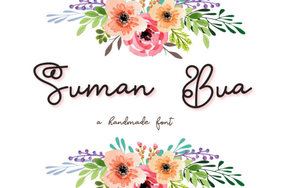 Suman Bua Script Handwritten Font for Makers