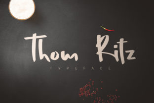 Thom Ritz Family: A Handmade Marker Script Font for Authentic Branding