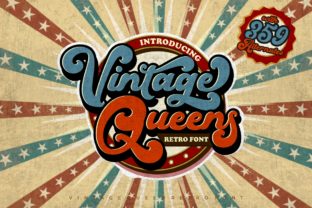 Vintage Queens: A Bold Retro Script Handwritten Font for Campaigns