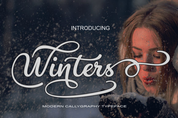 Winters: A Romantic Script Handwritten Font for Cold-Season Creativity